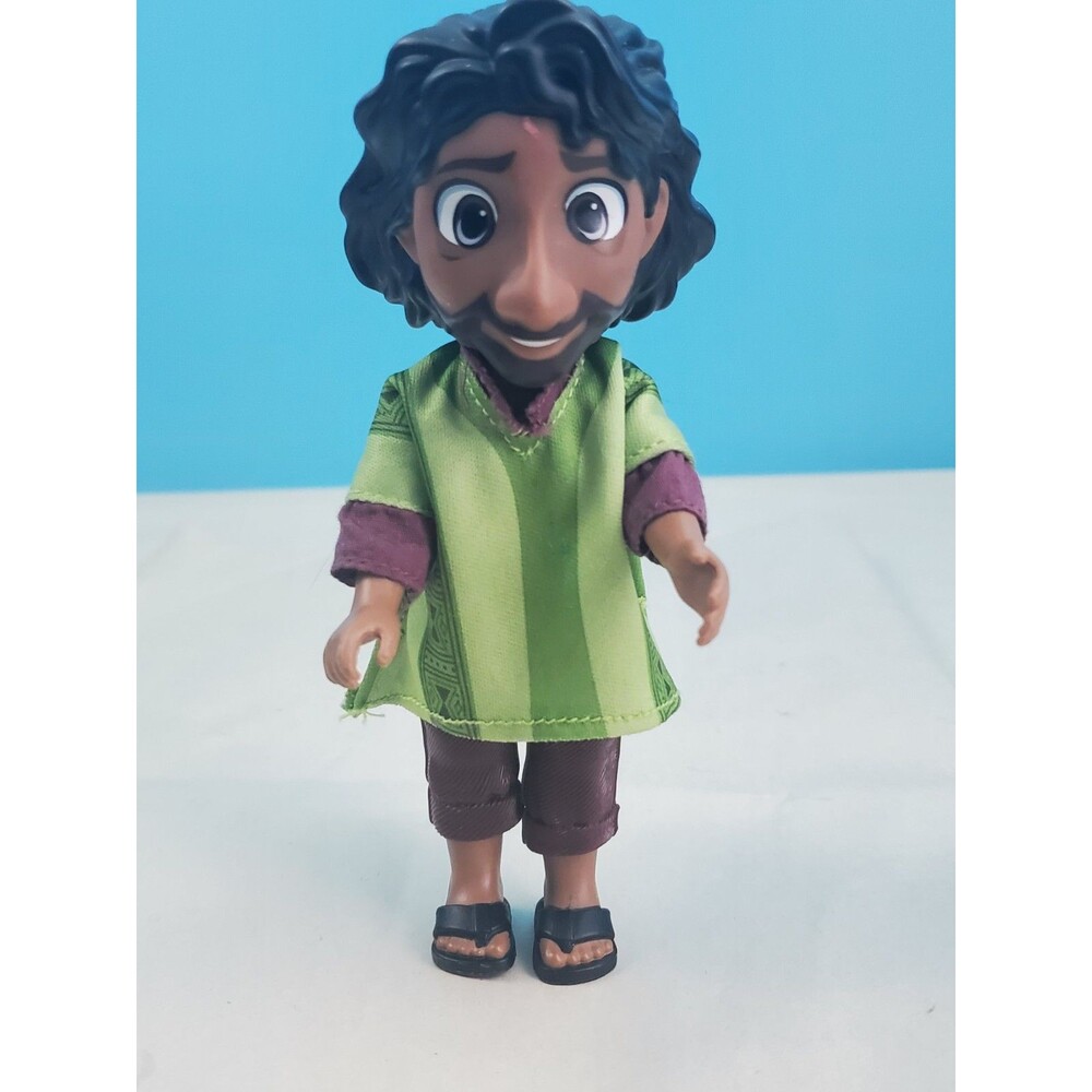 Disney Encanto Bruno Madrigal Doll Figure 3.5" Jakks Pacific Removable Poncho